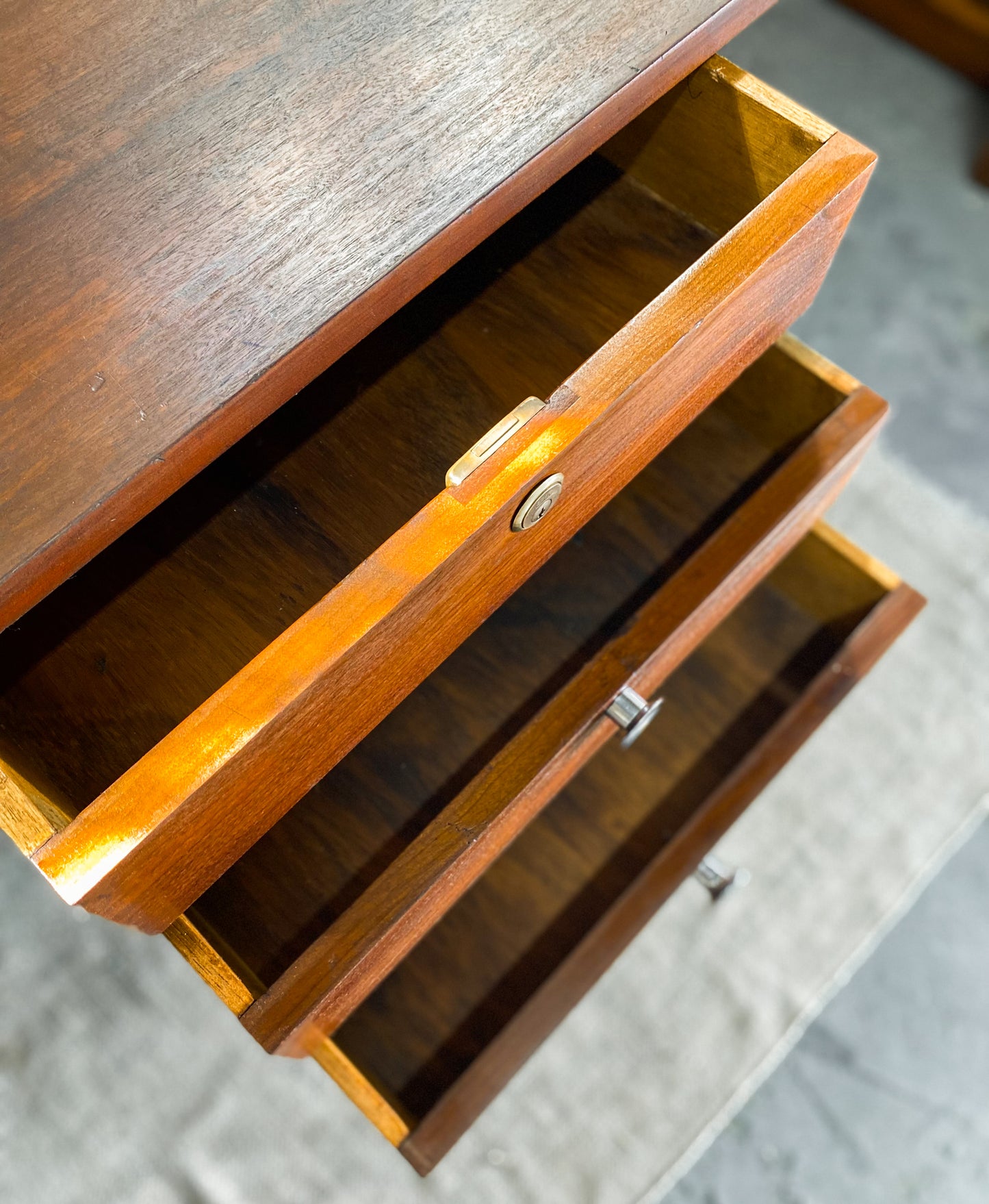 Mid Century Imbuia Desk