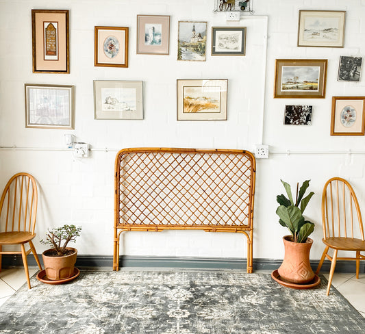 Double Cane Headboard