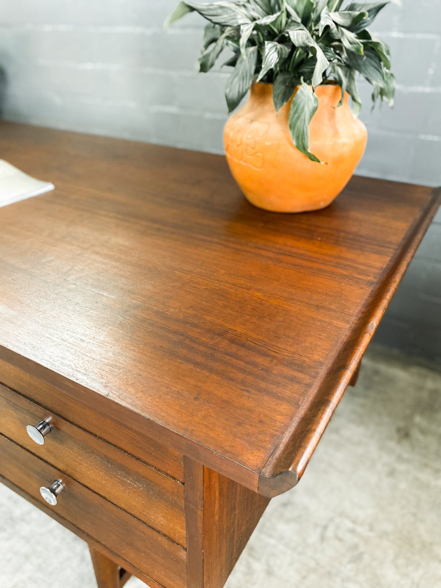 Mid Century Imbuia Desk
