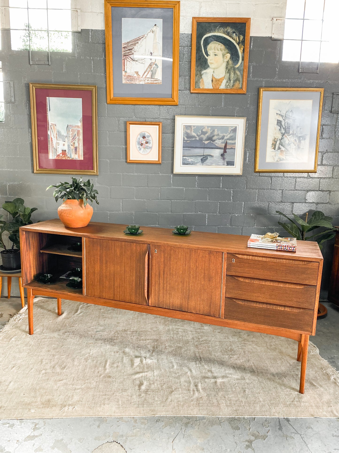 Duros Mid Century Sideboard