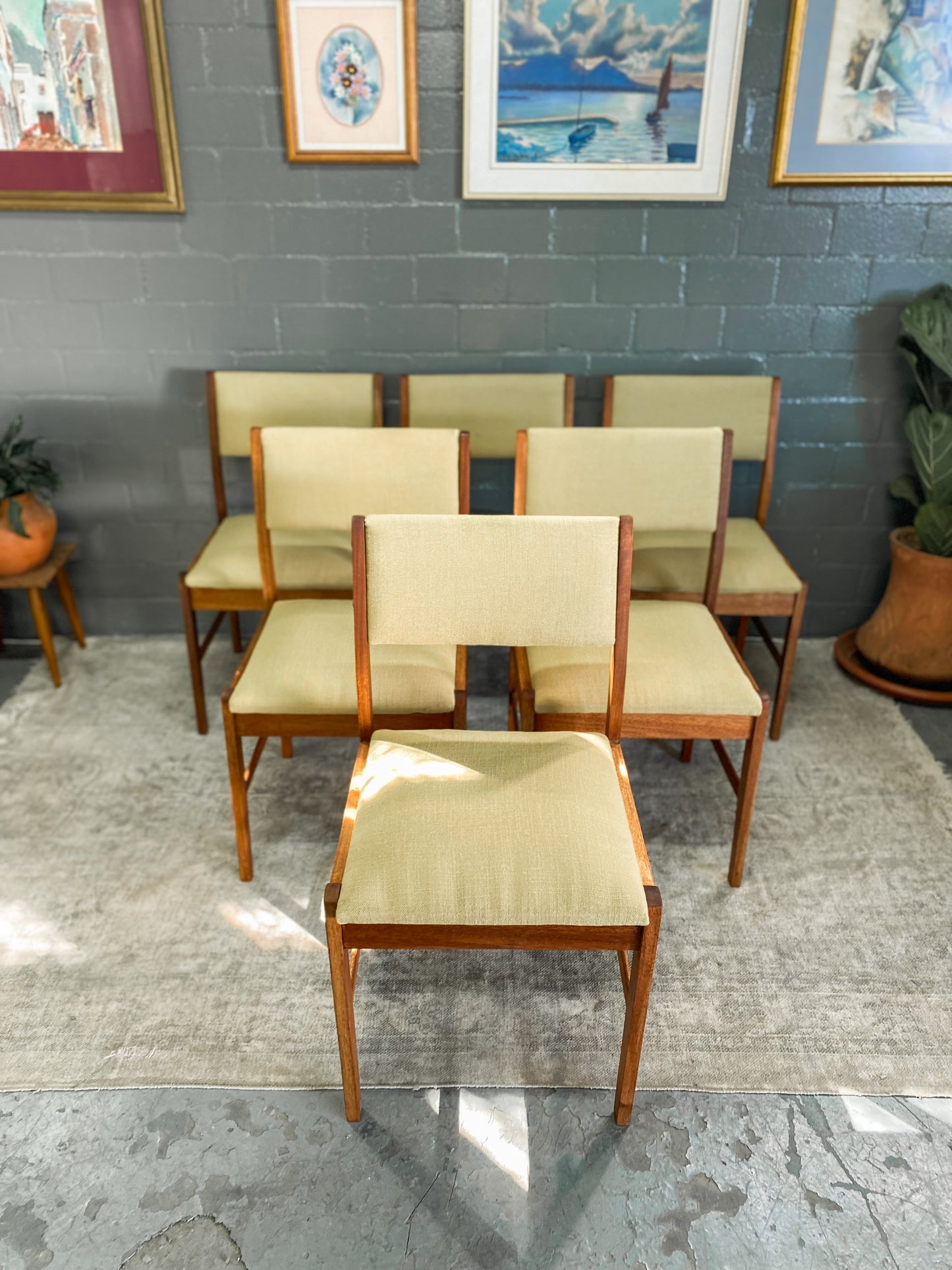 Set of 6 Mid Century Dining Chairs