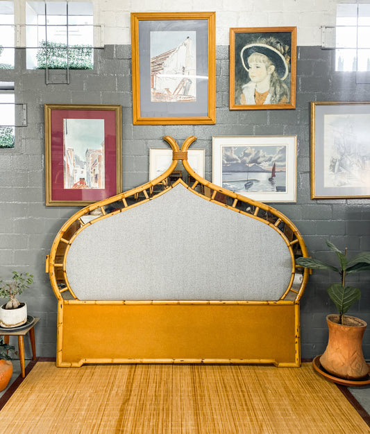 Bohemian Cane King Headboard