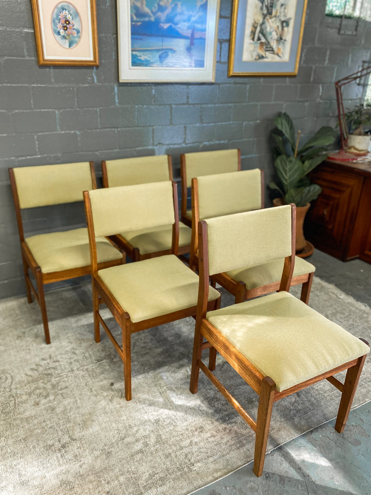 Set of 6 Mid Century Dining Chairs