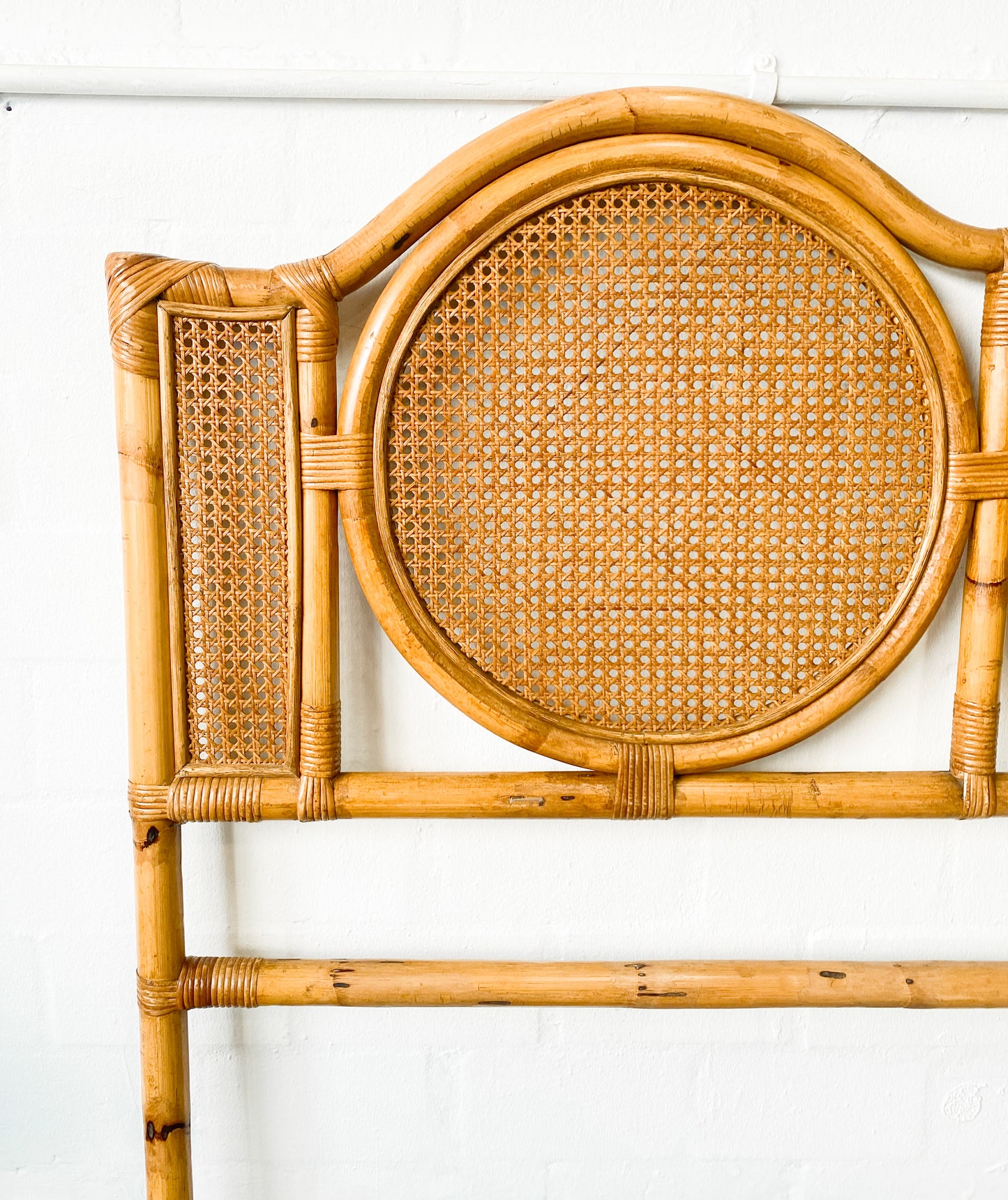 Cane Large Double Headboard
