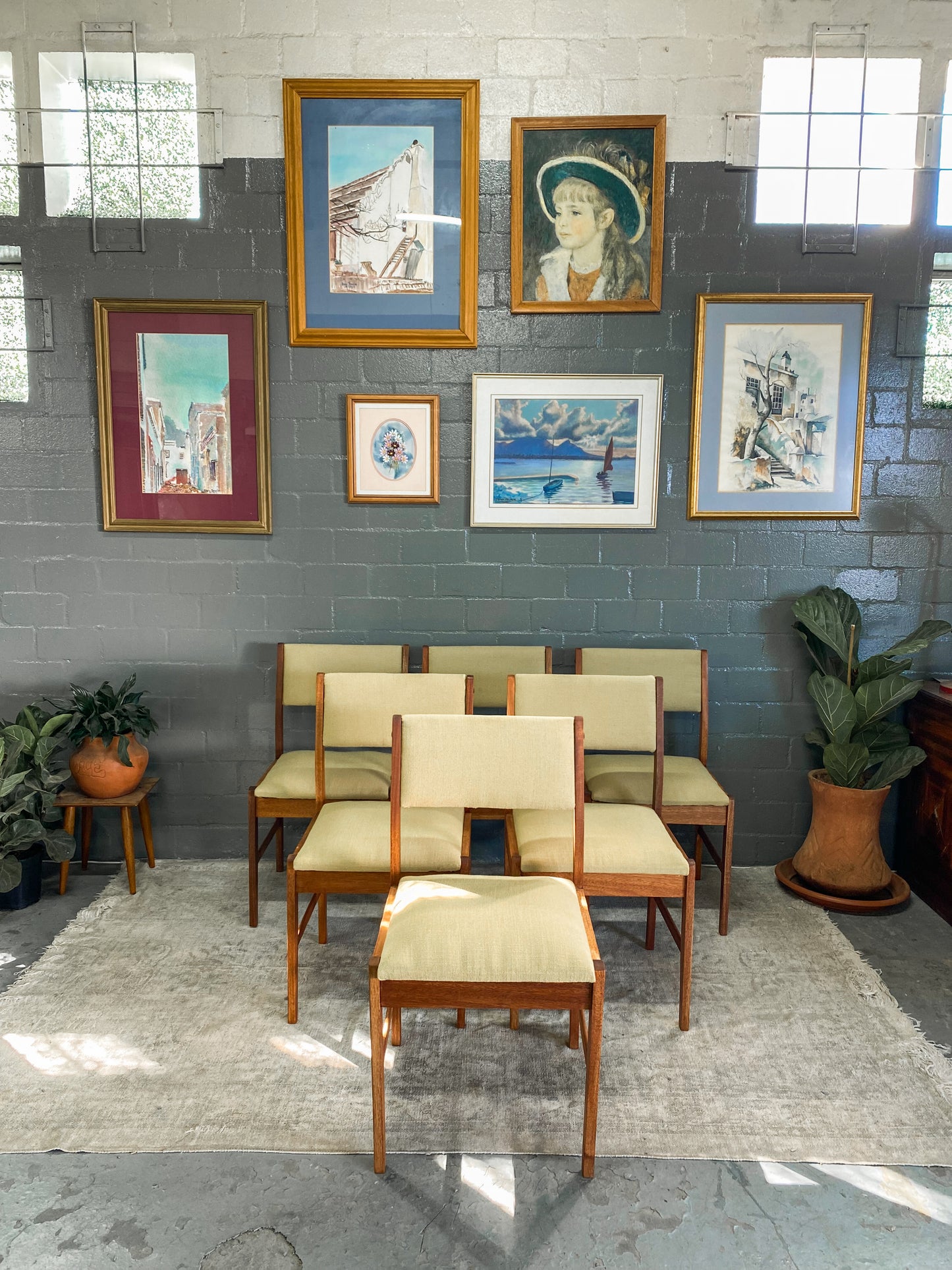 Set of 6 Mid Century Dining Chairs