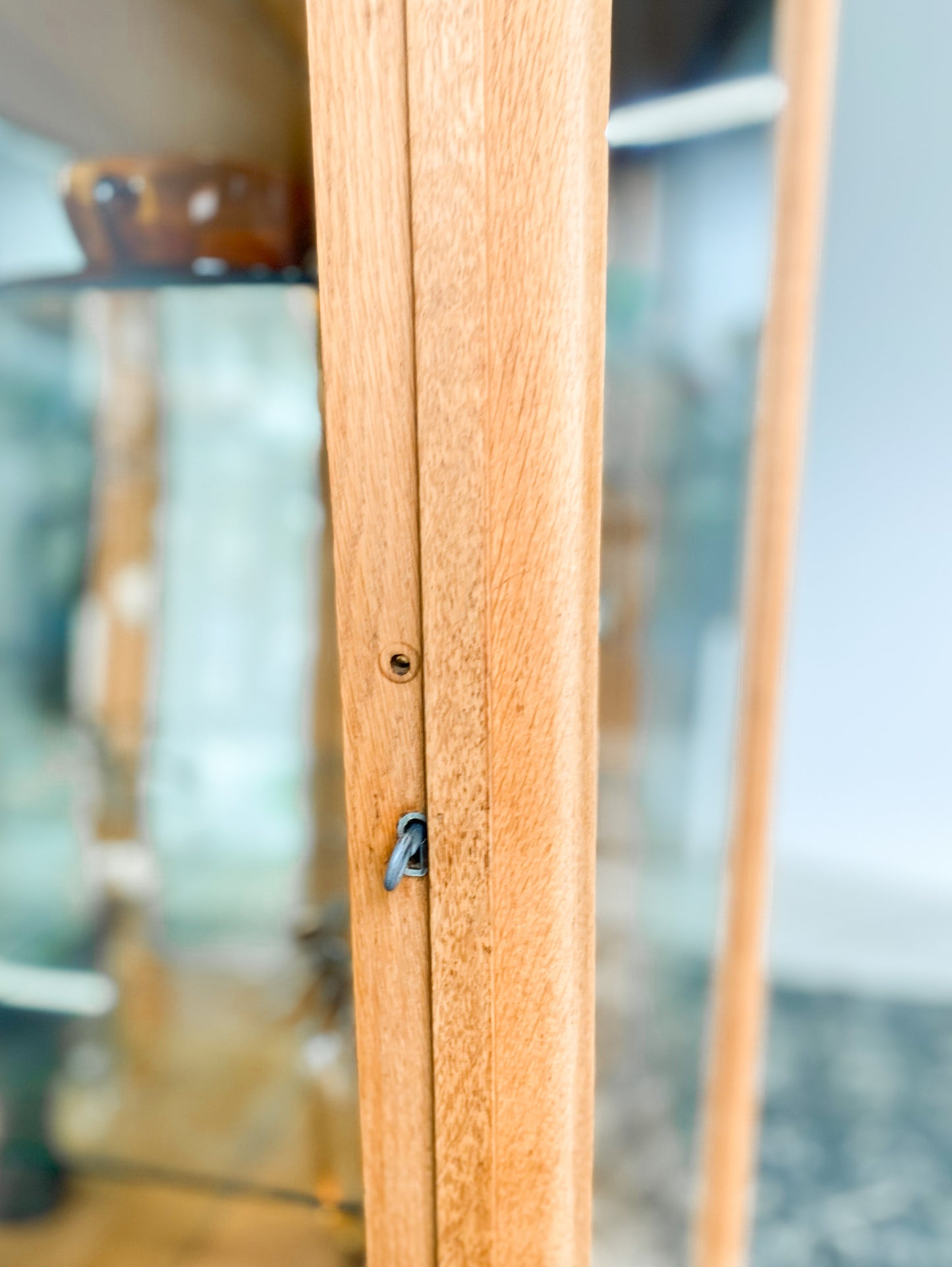 Retro Oak Display Cabinet