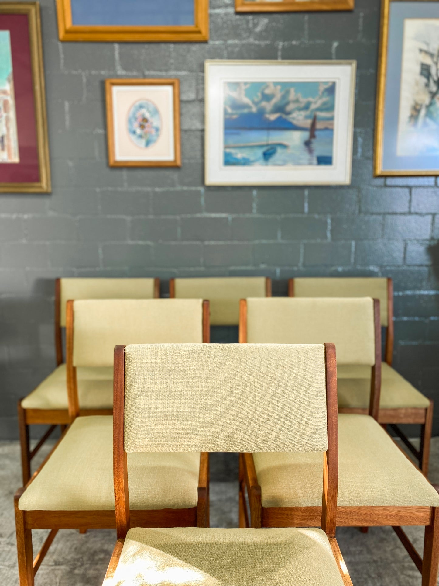 Set of 6 Mid Century Dining Chairs