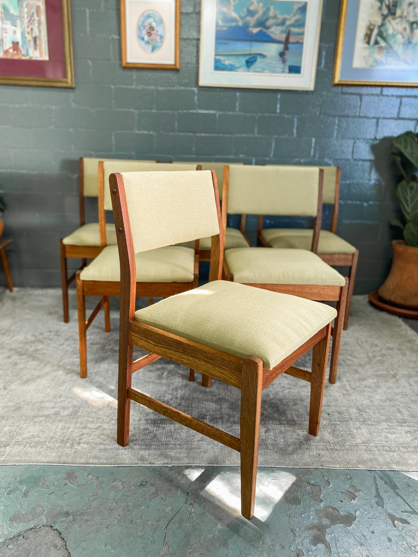 Set of 6 Mid Century Dining Chairs