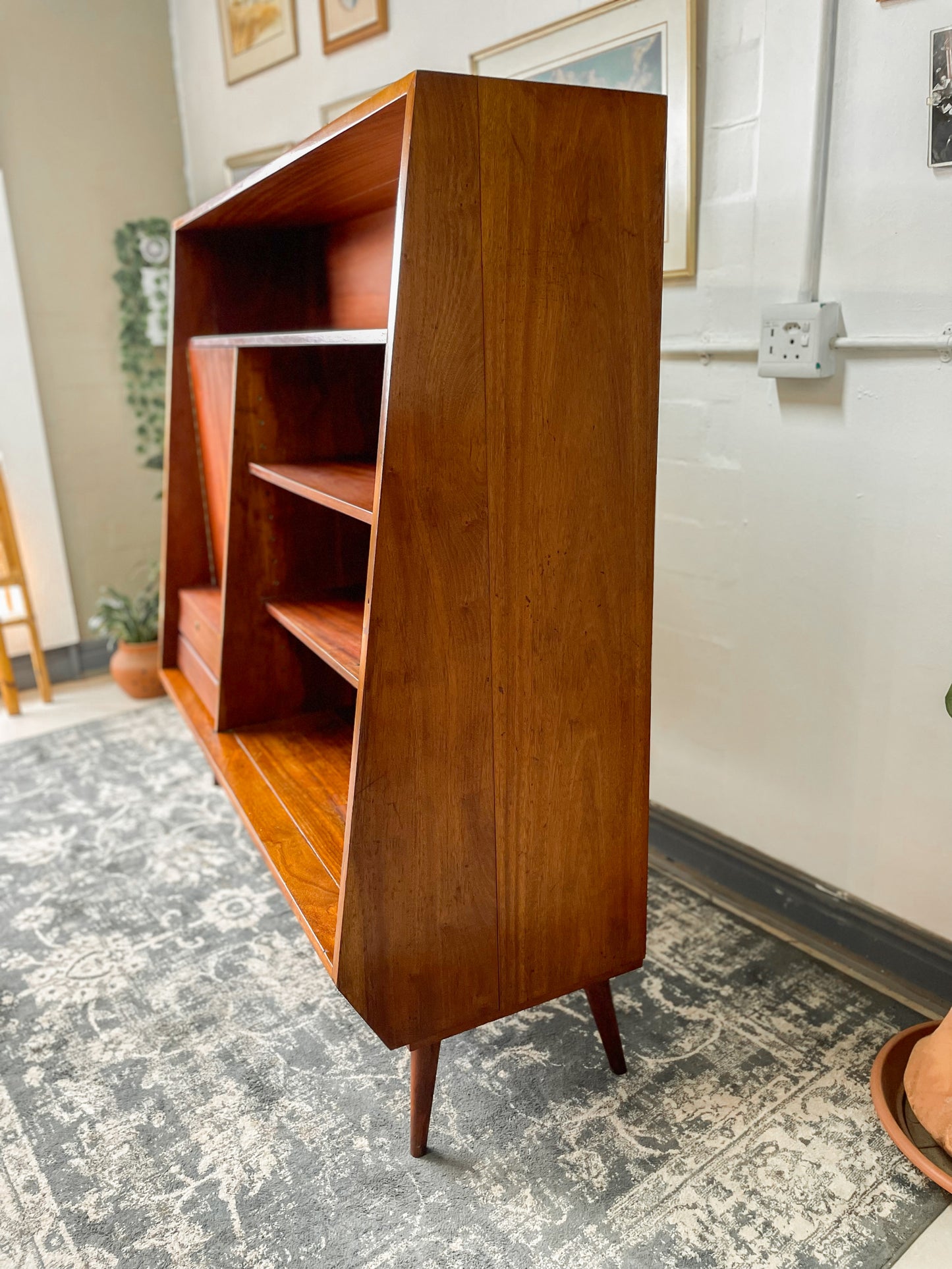 Mid-Century Display Cabinet and Shelf