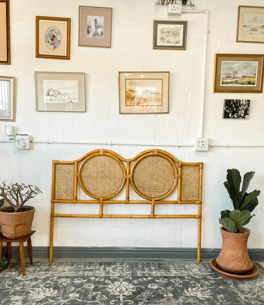 Queen Cane Headboard