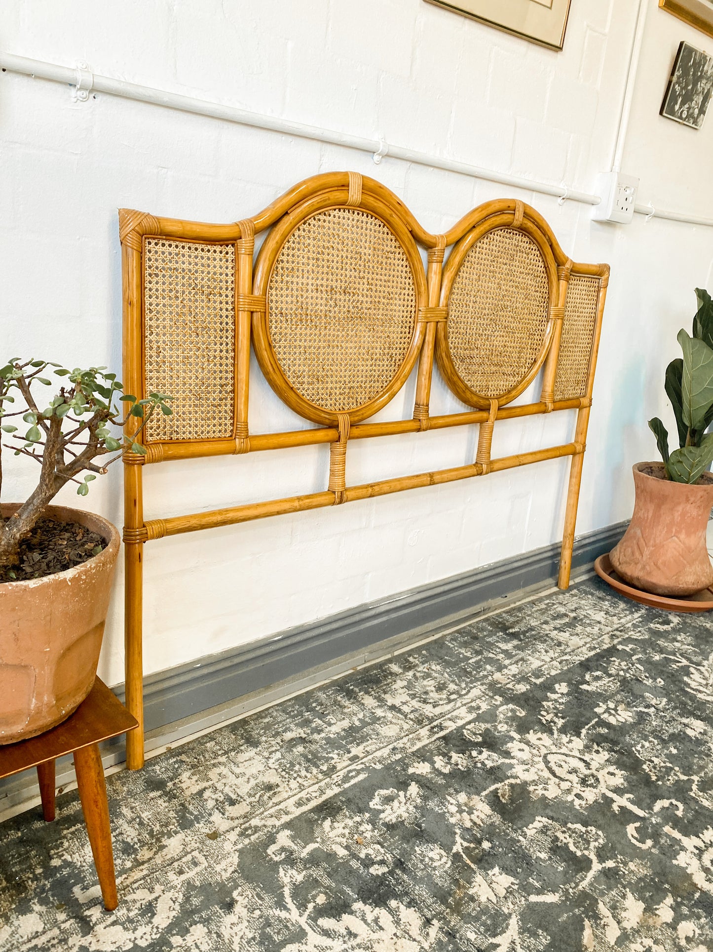 Queen Cane Headboard
