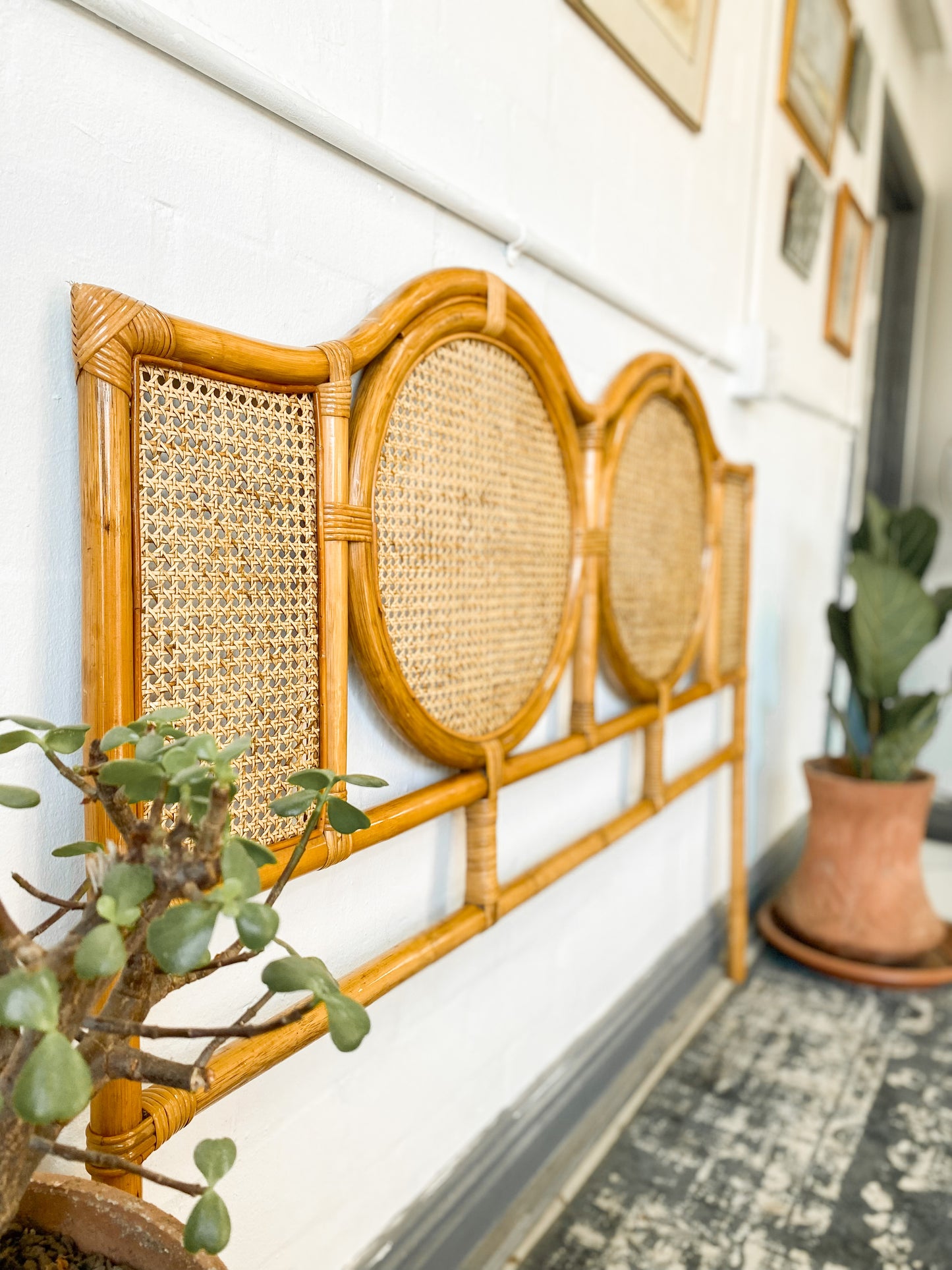 Queen Cane Headboard