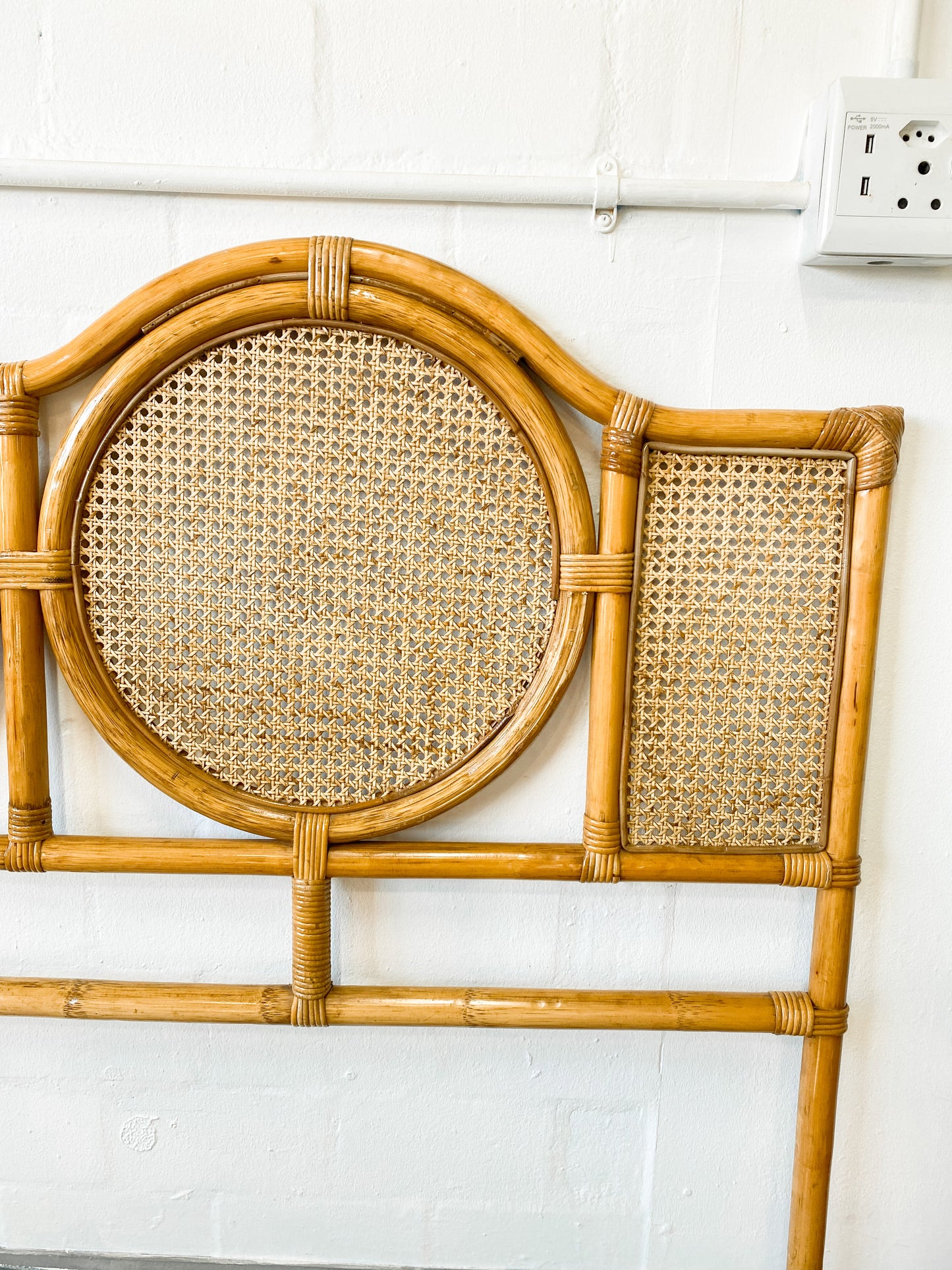 Queen Cane Headboard