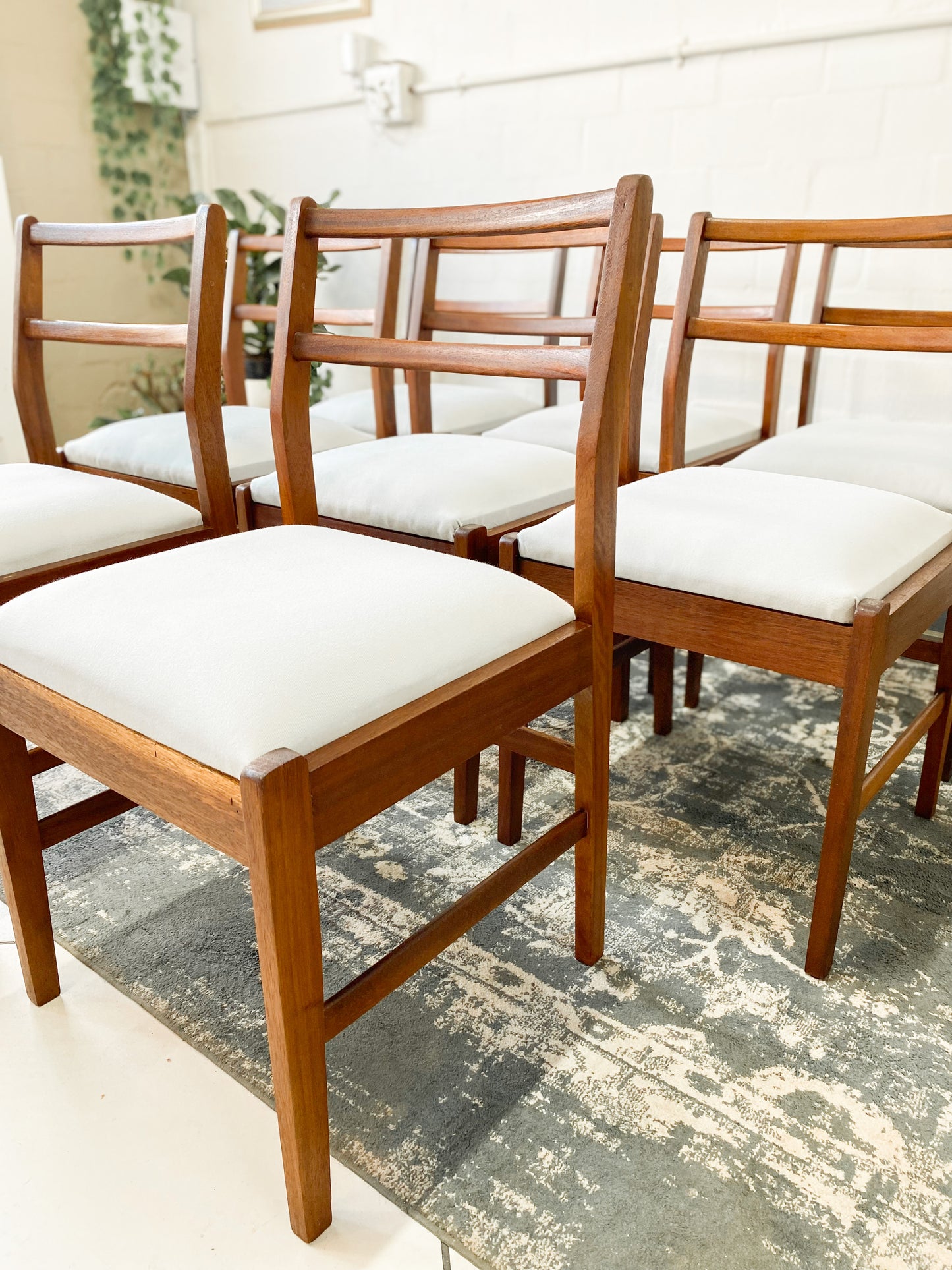 Set of 8 Mid Century Dining Chairs