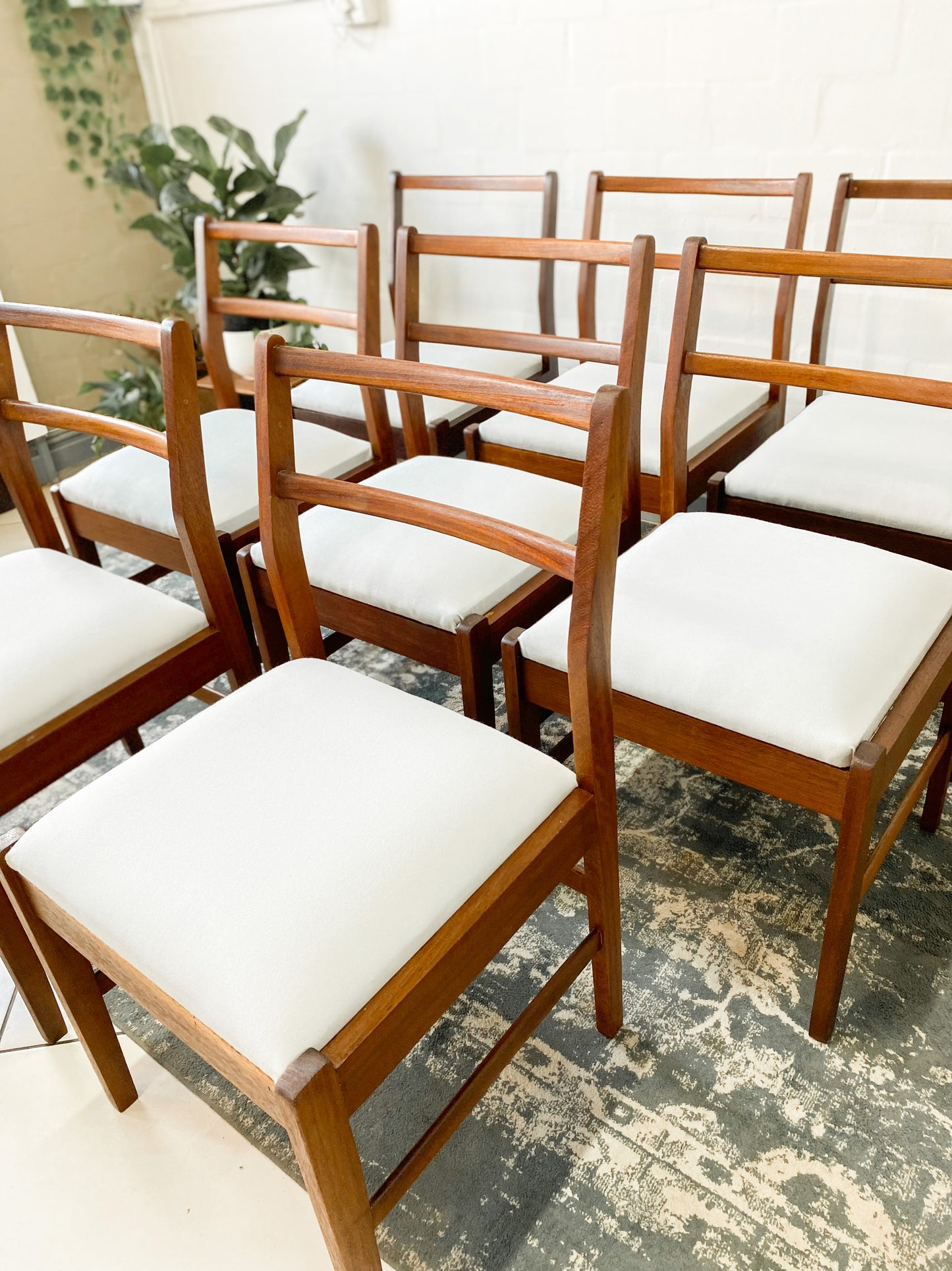 Set of 8 Mid Century Dining Chairs