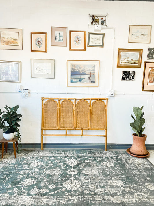 Double Cane Headboard