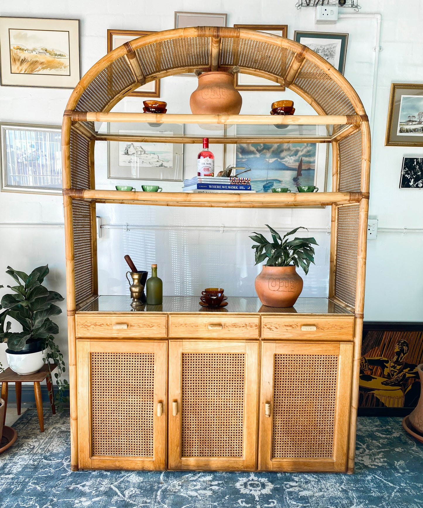 Cane Display Cabinet