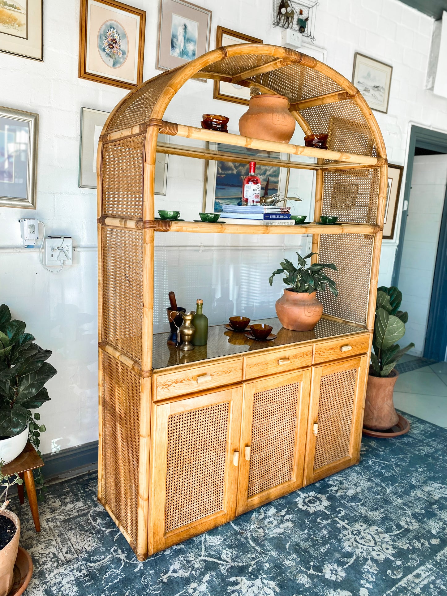 Cane Display Cabinet