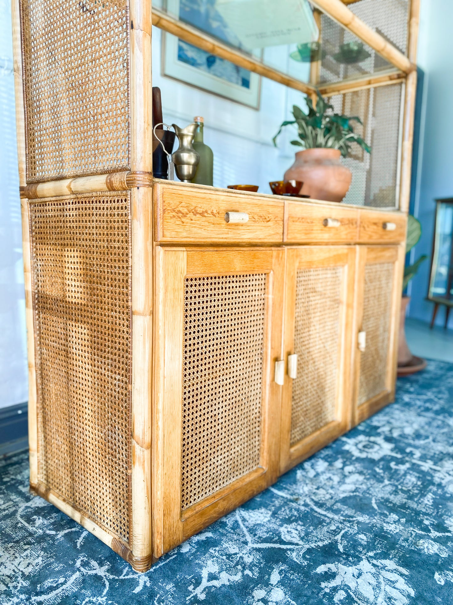 Cane Display Cabinet