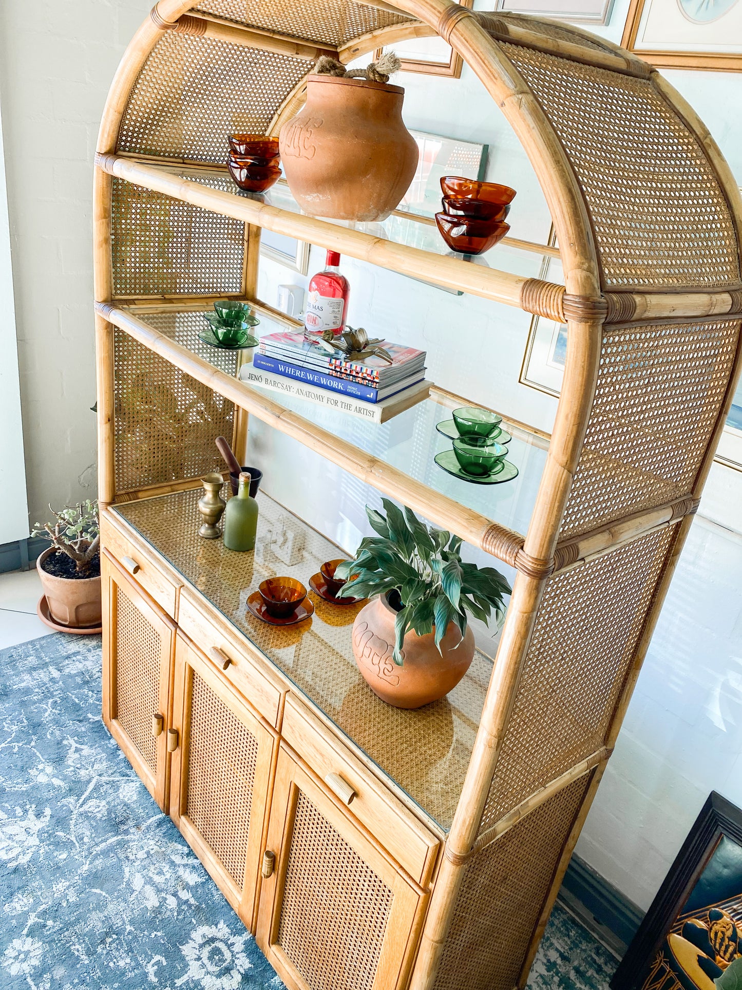 Cane Display Cabinet