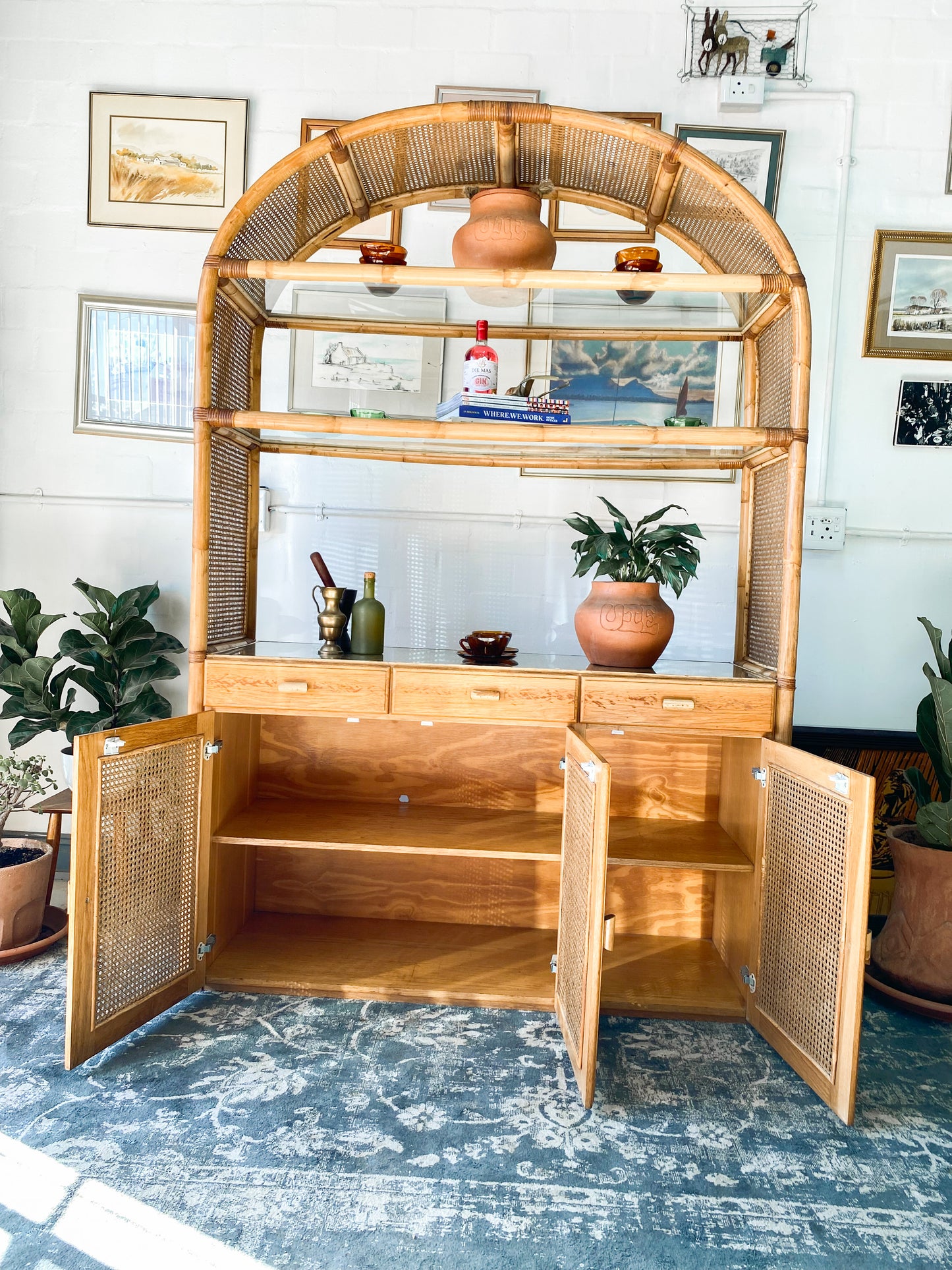 Cane Display Cabinet