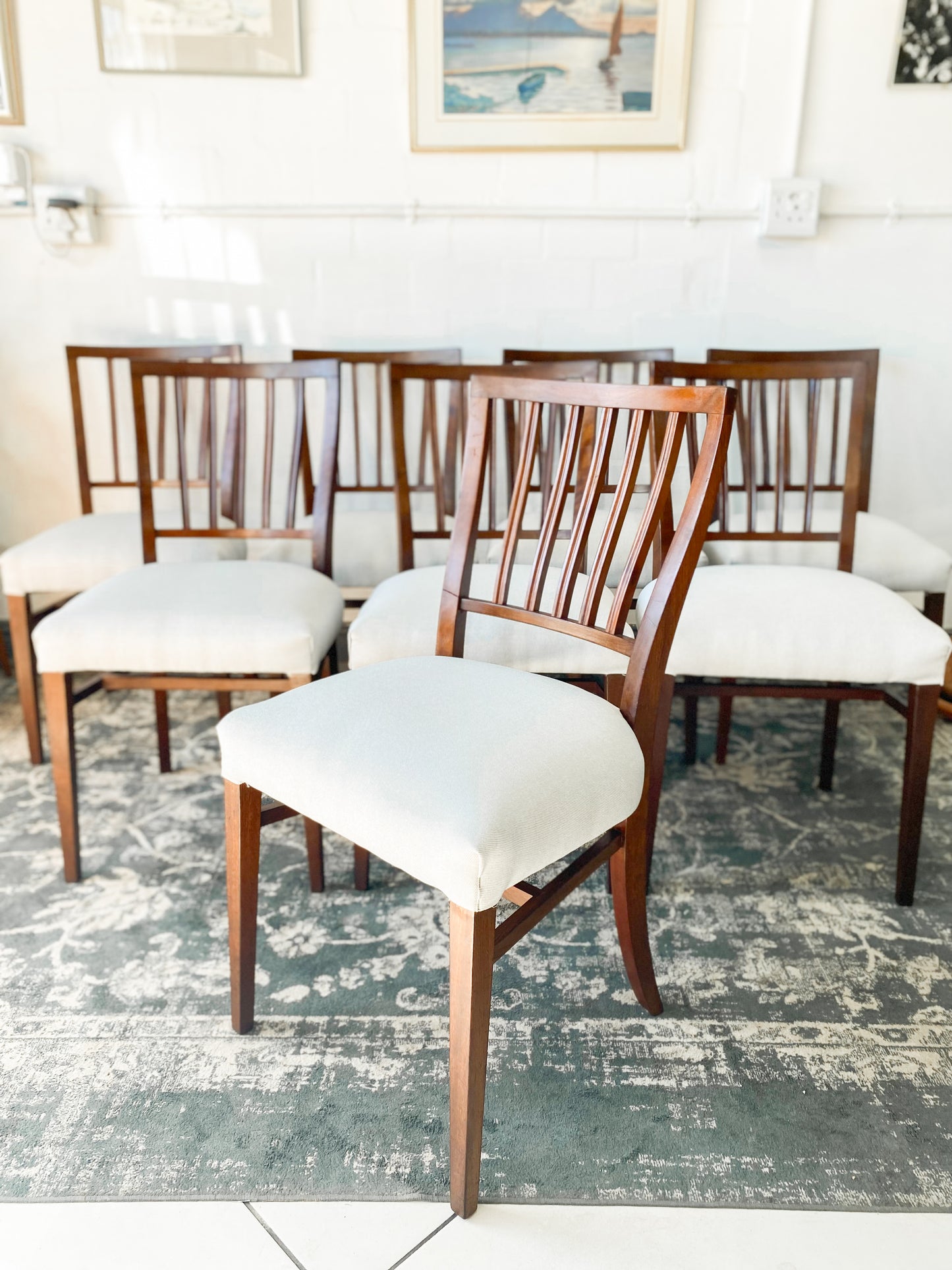 Set of 8 EE Meyer Dining Chairs