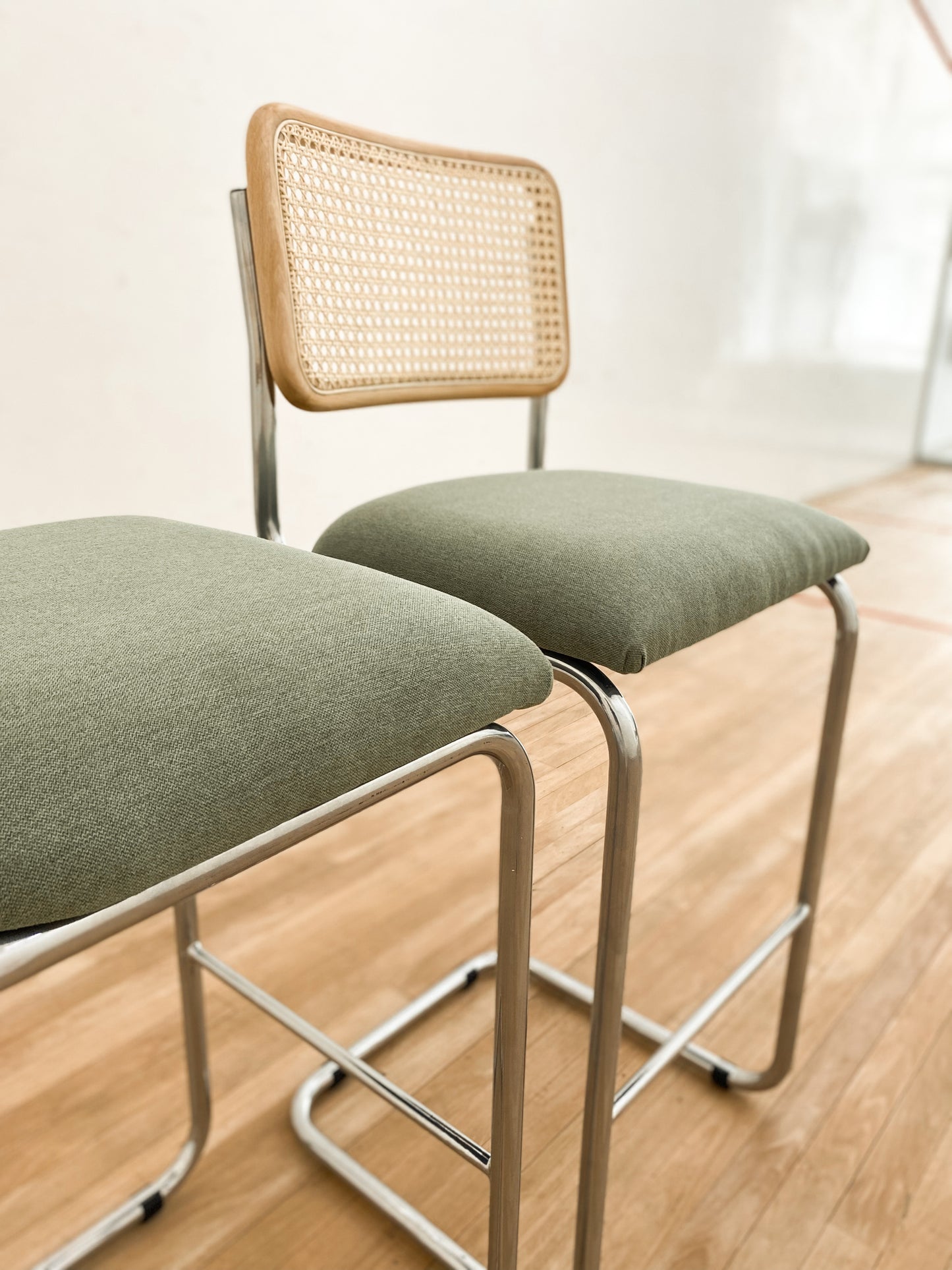 Cesca-Inspired Bar Stools