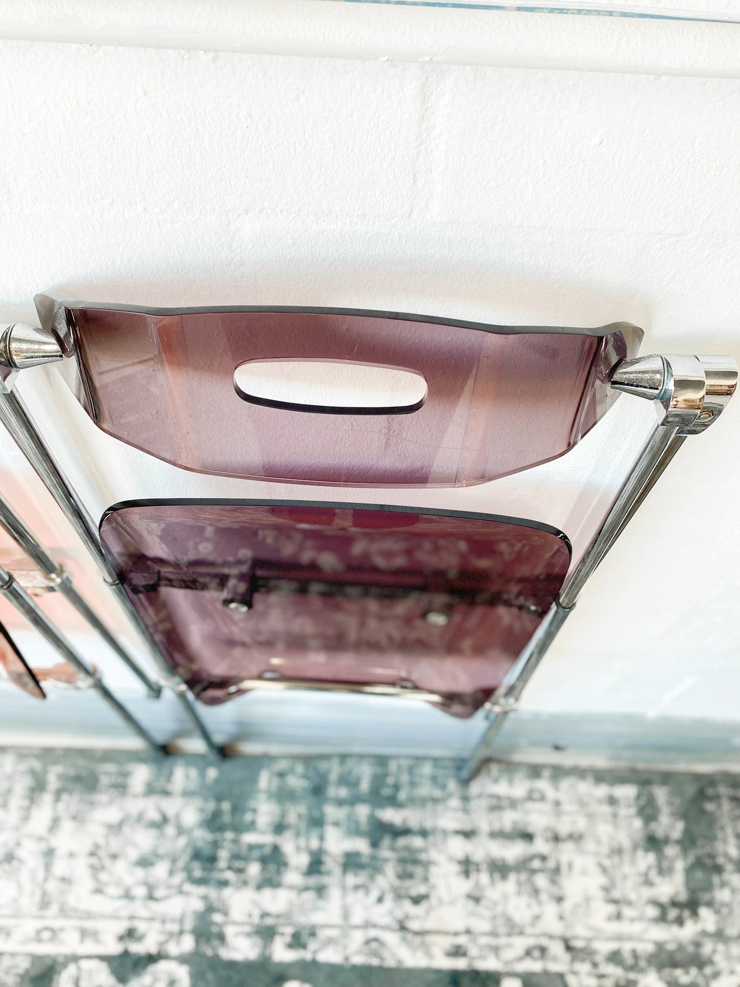 Pair of Giancarlo Piretti Lucite Folding Chairs