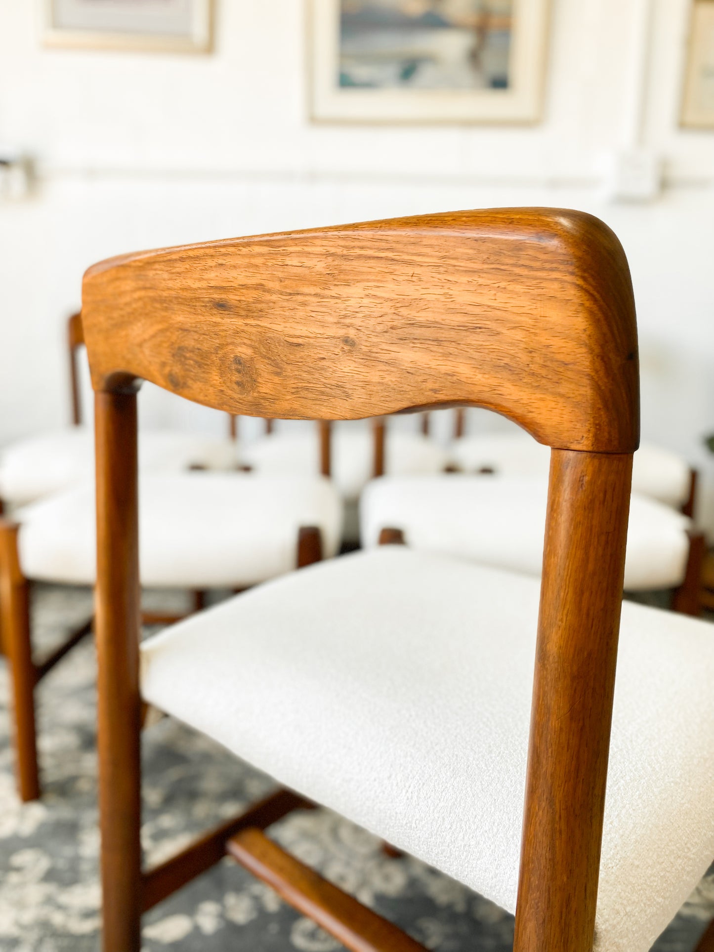 Set of 6 Kiaat Artecasa Dining Chairs