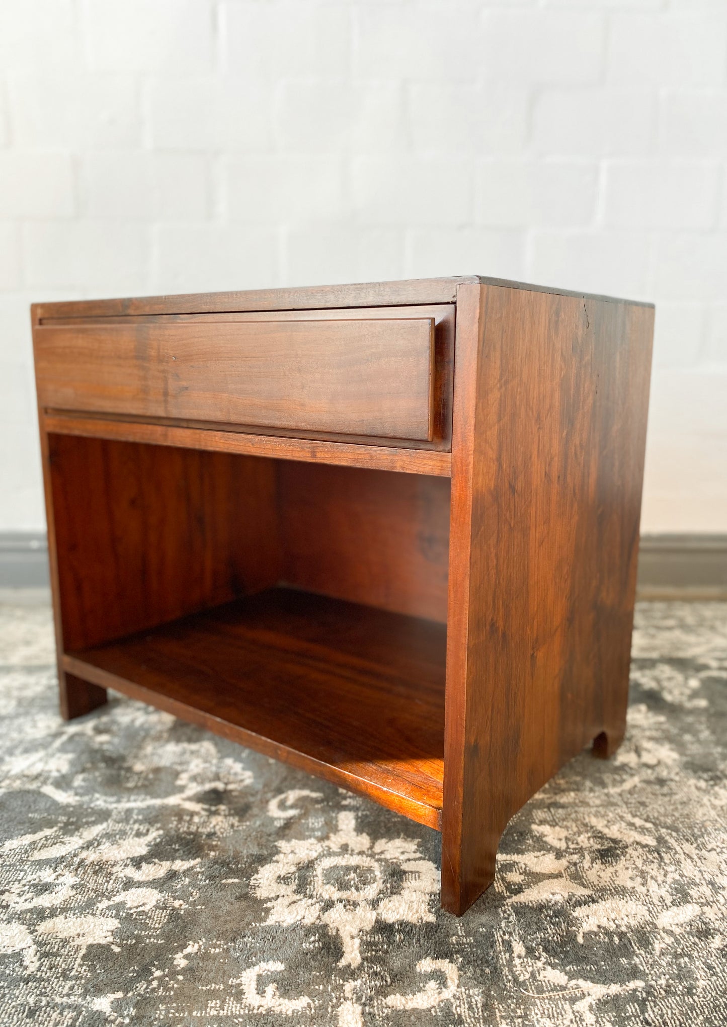 Solid Imbuia Pedestal Pair