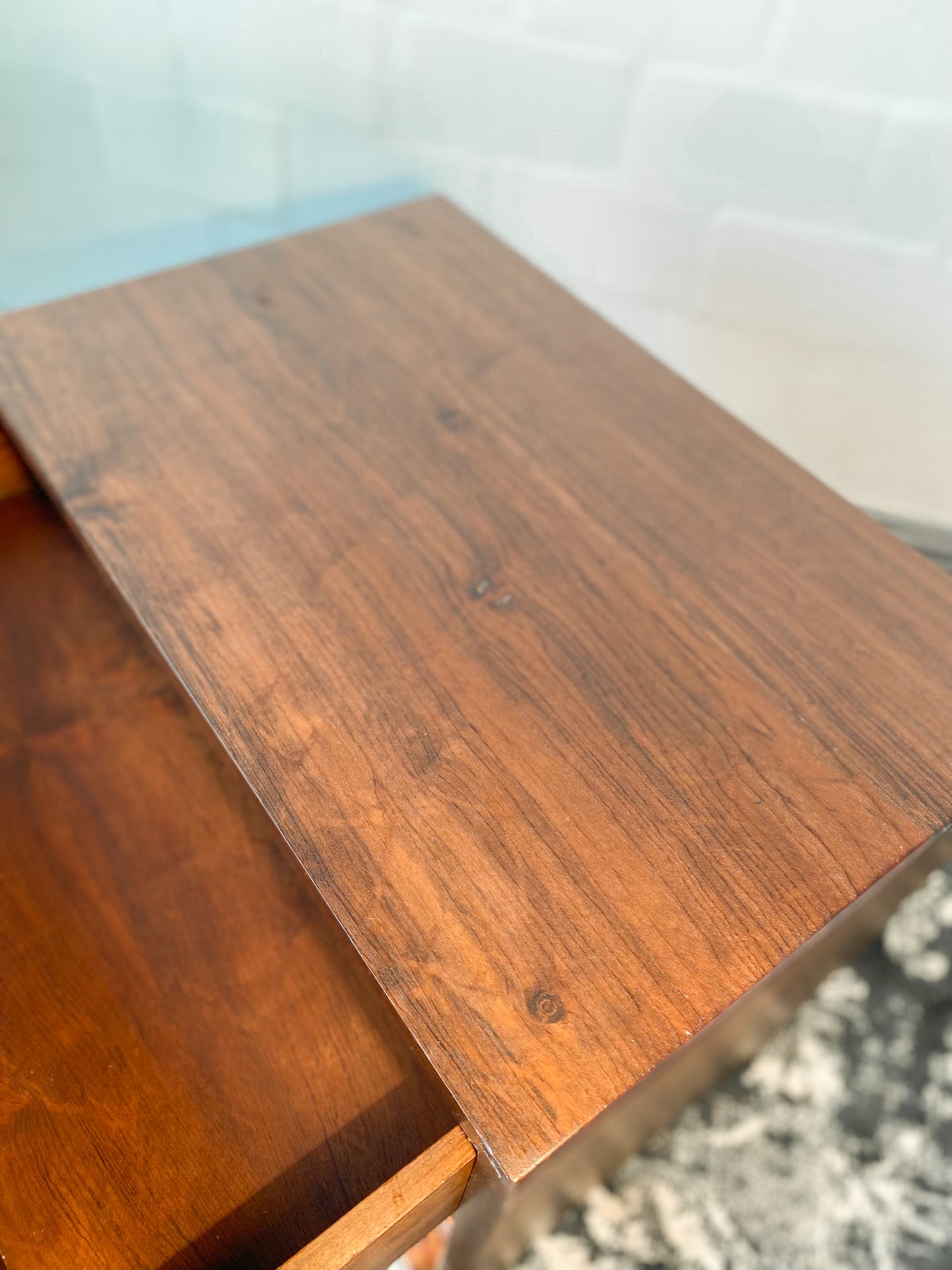 Solid Imbuia Pedestal Pair