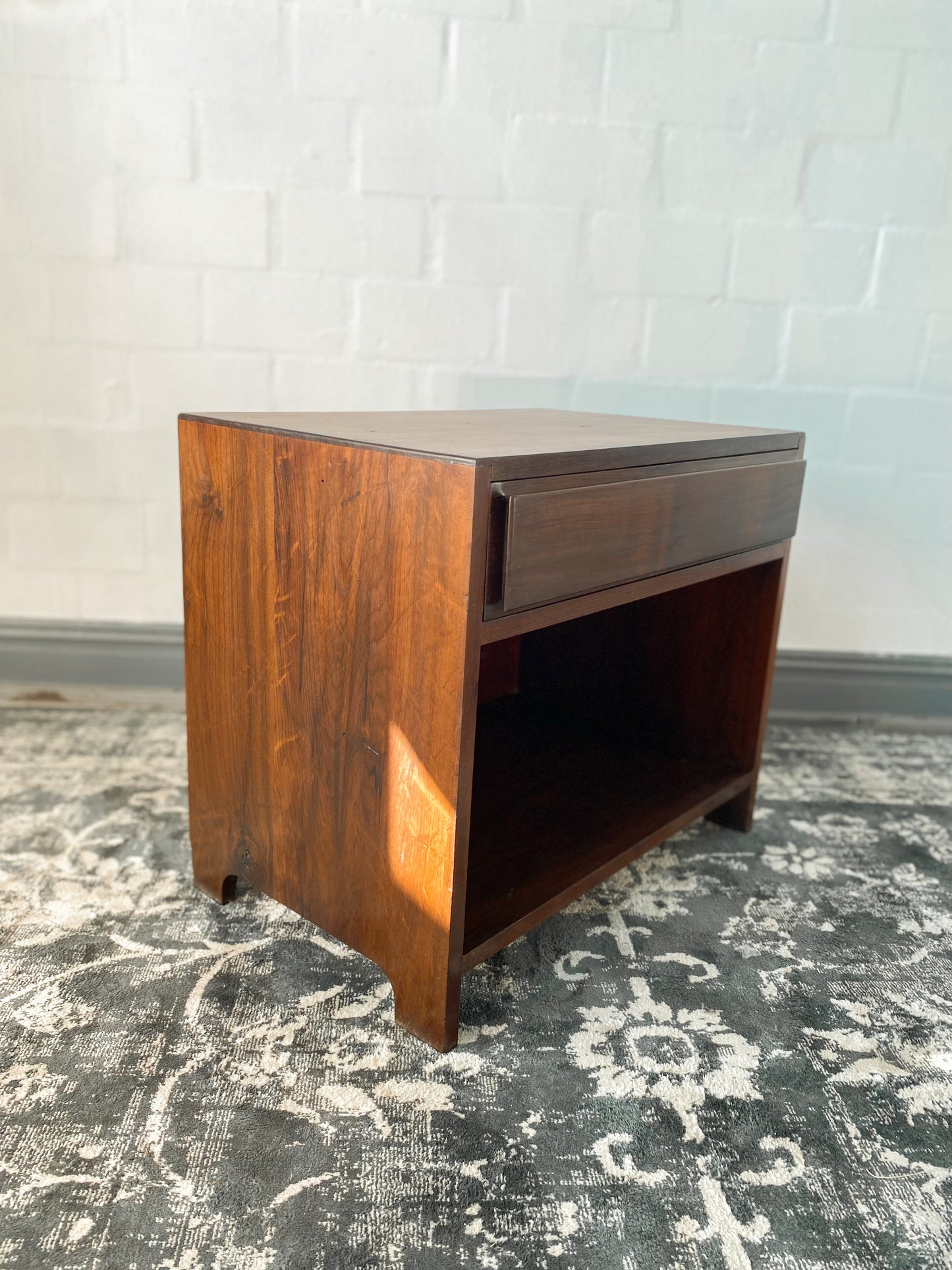 Solid Imbuia Pedestal Pair