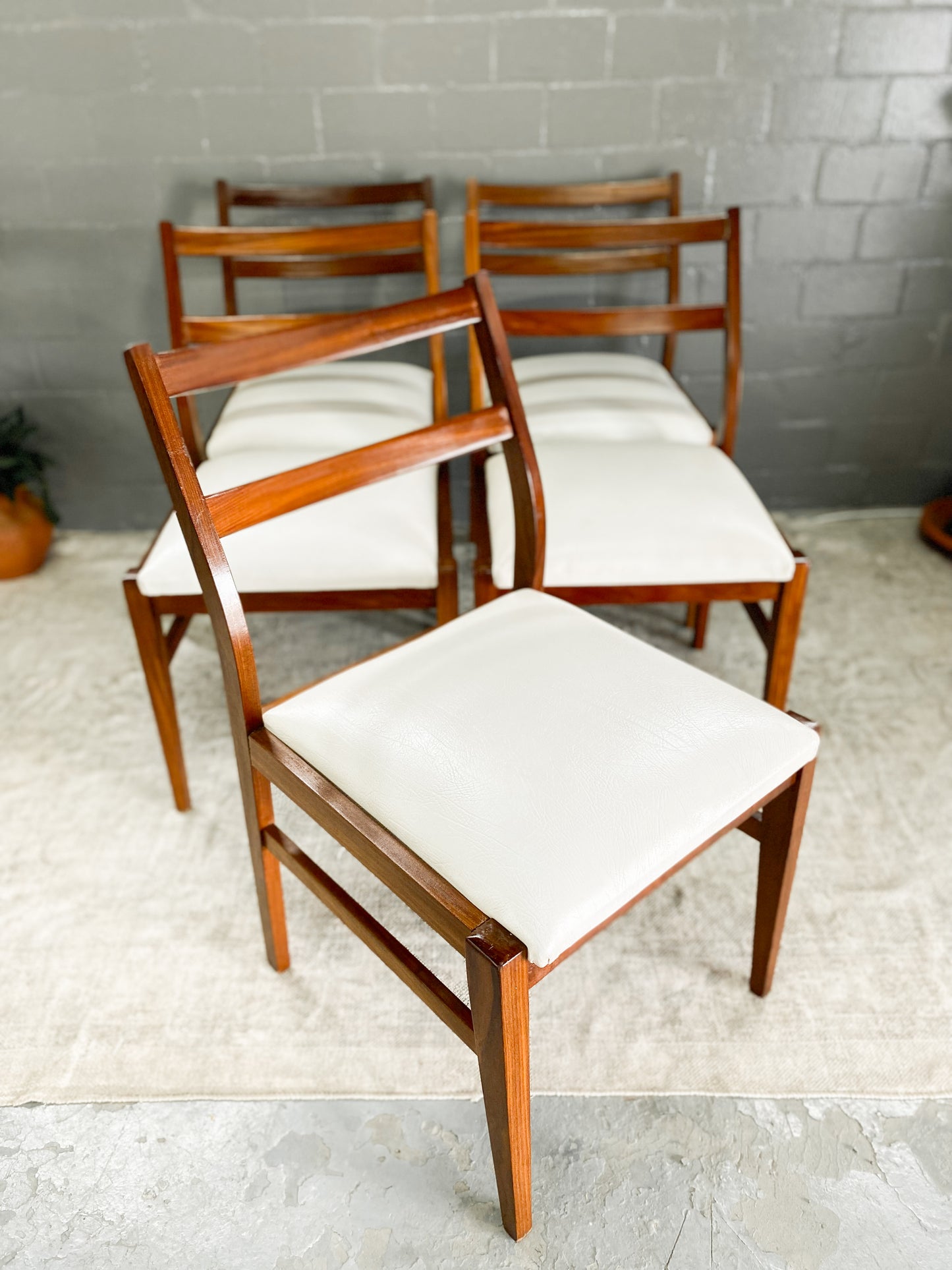 Set of 5 Mid Century Dining Chairs