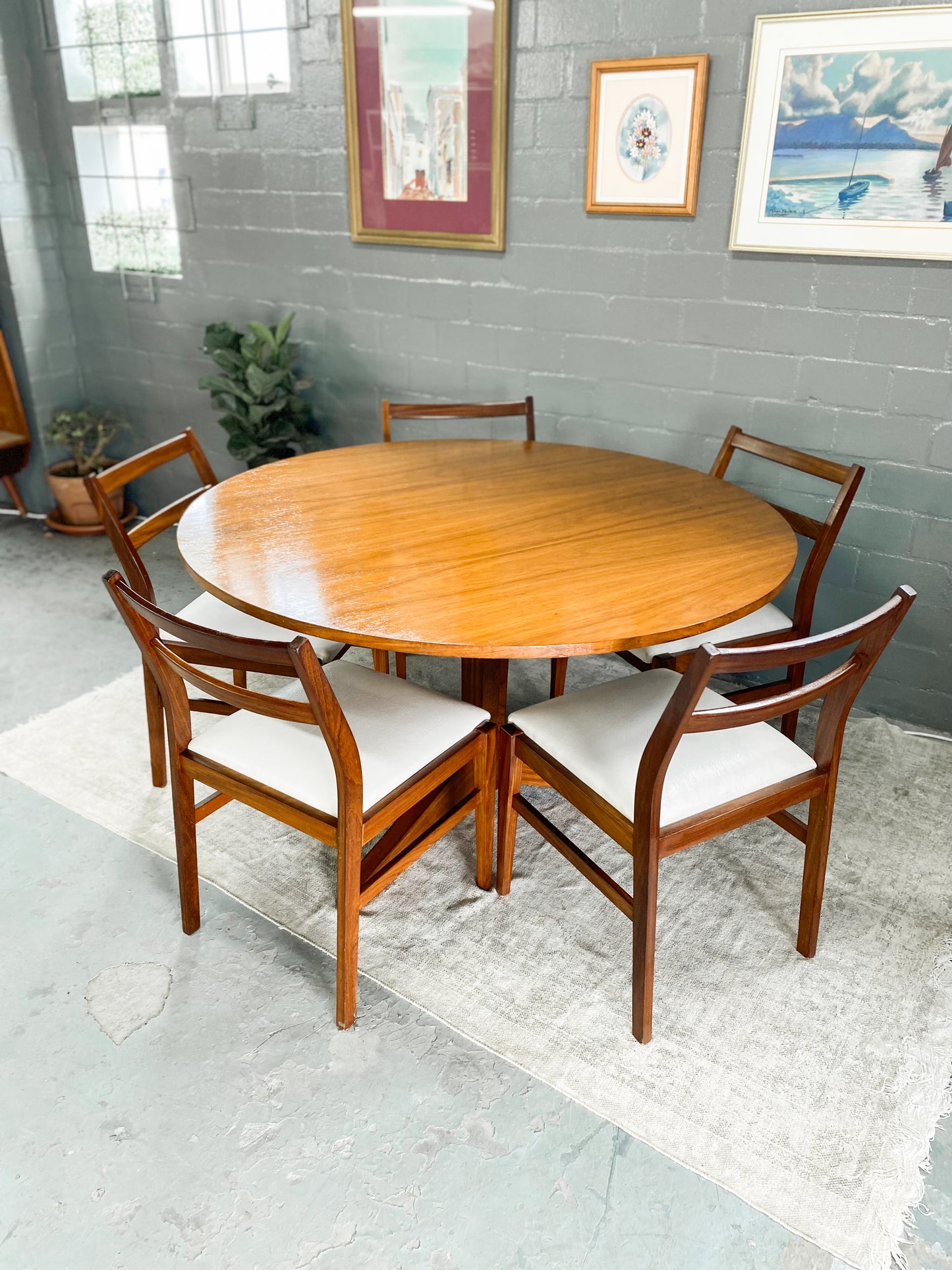 Set of 5 Mid Century Dining Chairs