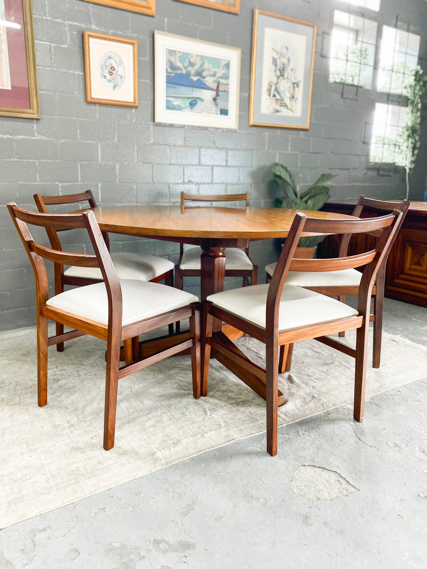 Set of 5 Mid Century Dining Chairs