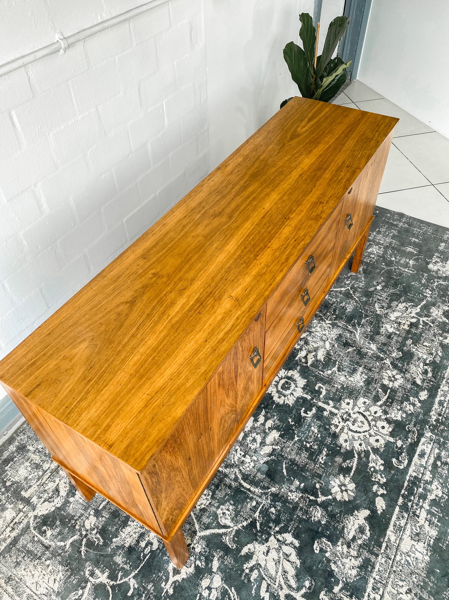Kiaat Mid Century Sideboard