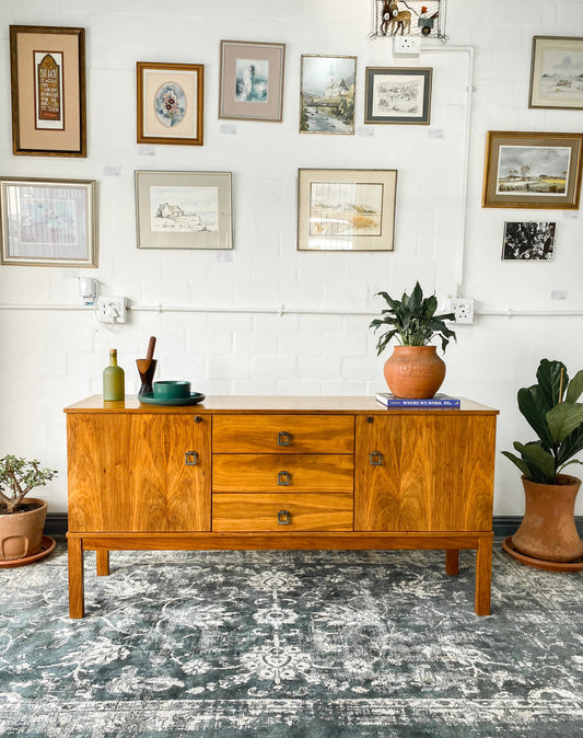 Kiaat Mid Century Sideboard