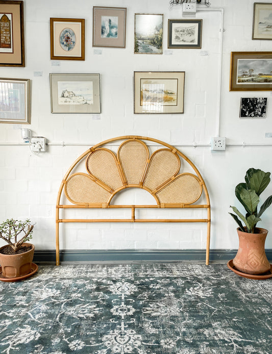 Petal Queen Cane Headboard