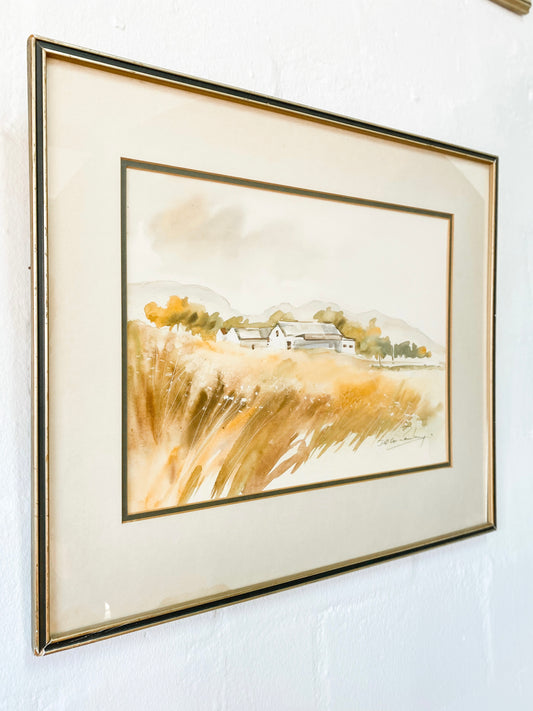 Quiet Watercolour Landscape