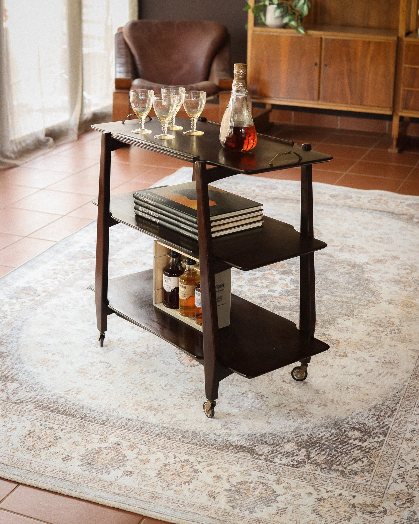 Retro Bar Cart/Drinks Trolley by Aristocraft