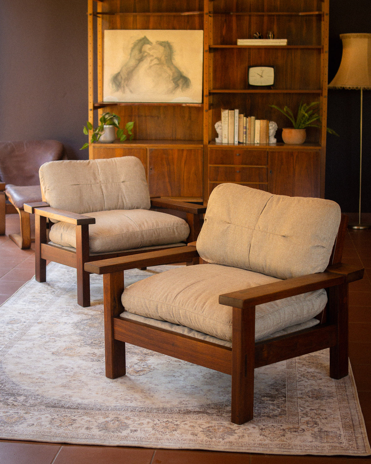 Pair of 1960s Mid-Century Armchairs by Artecasa