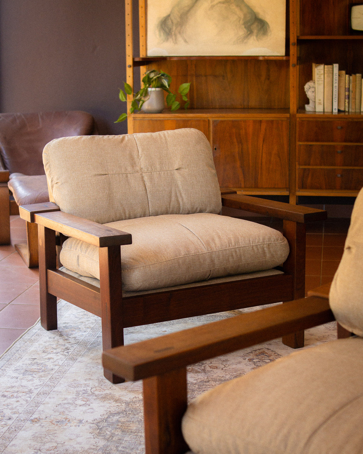 Pair of 1960s Mid-Century Armchairs by Artecasa