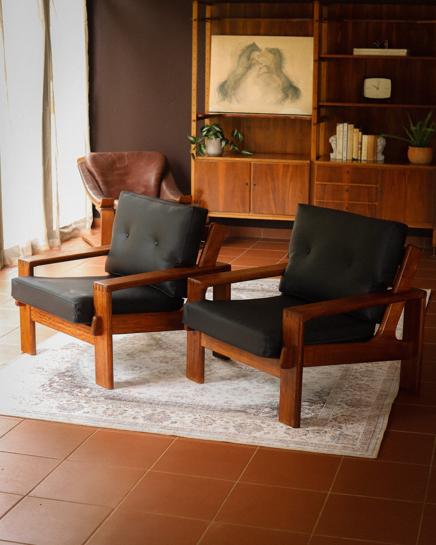 1960s Mid-Century ‘Bonanza’ Armchairs by Esko Pajamies for Asko