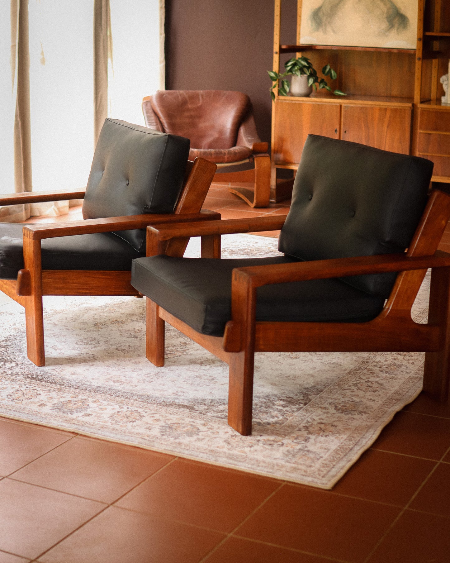 1960s Mid-Century ‘Bonanza’ Armchairs by Esko Pajamies for Asko