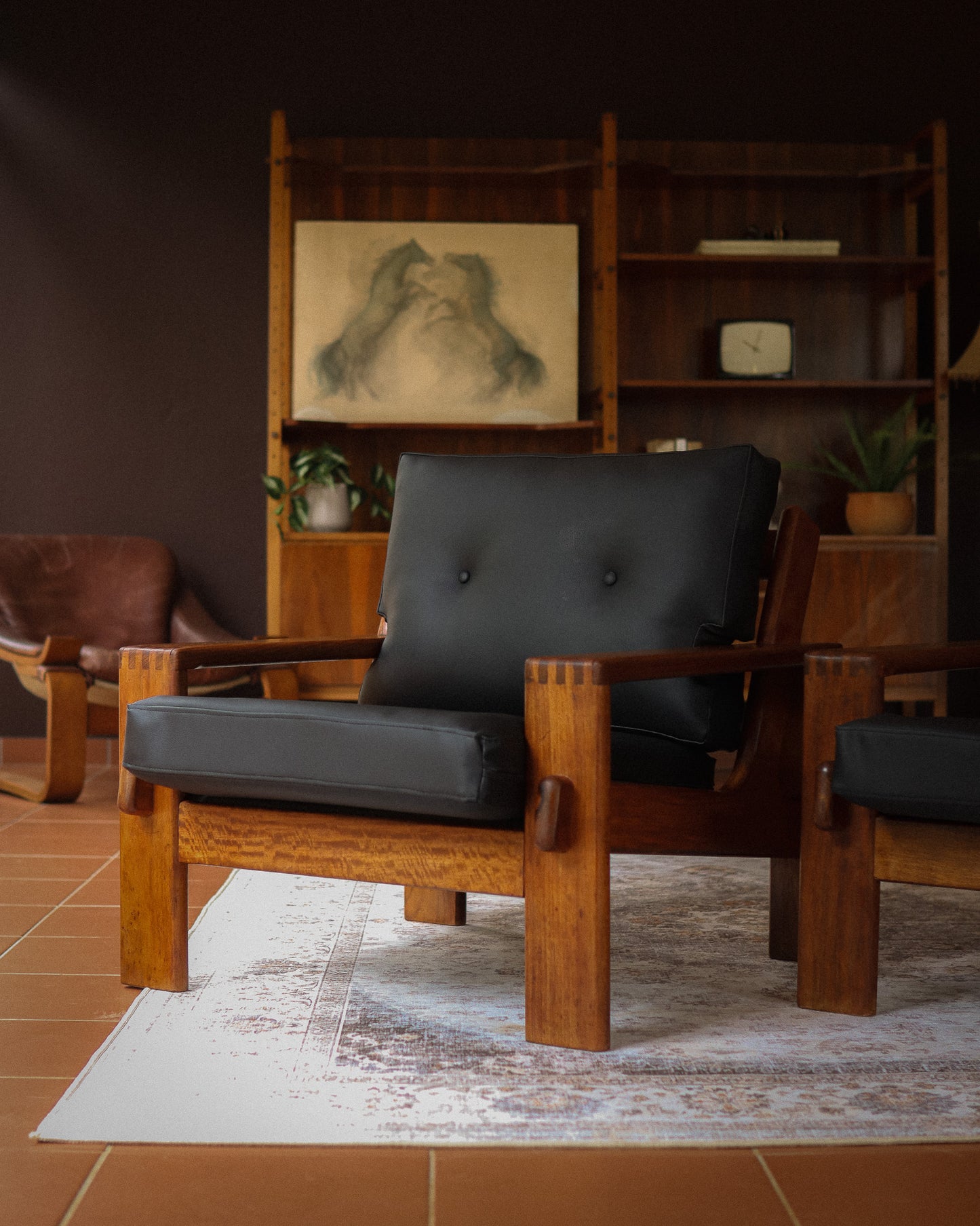 1960s Mid-Century ‘Bonanza’ Armchairs by Esko Pajamies for Asko