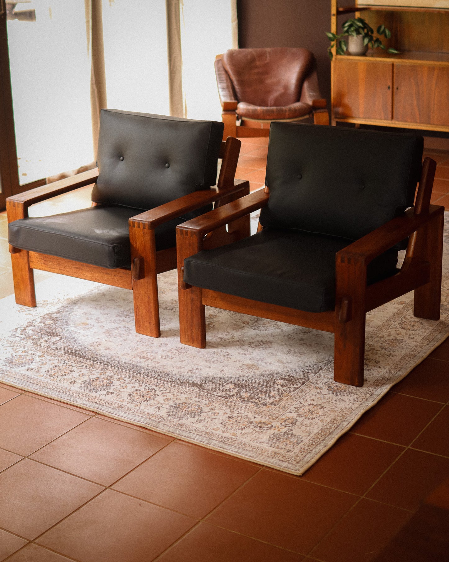 1960s Mid-Century ‘Bonanza’ Armchairs by Esko Pajamies for Asko