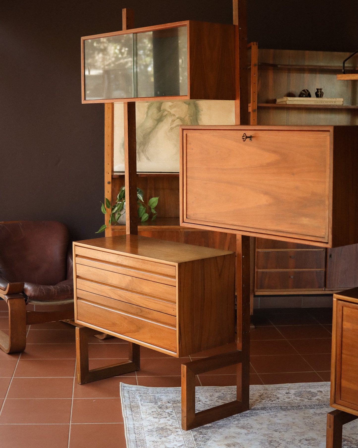 Mid-Century CADO 'Royal System' Modular Shelving Unit