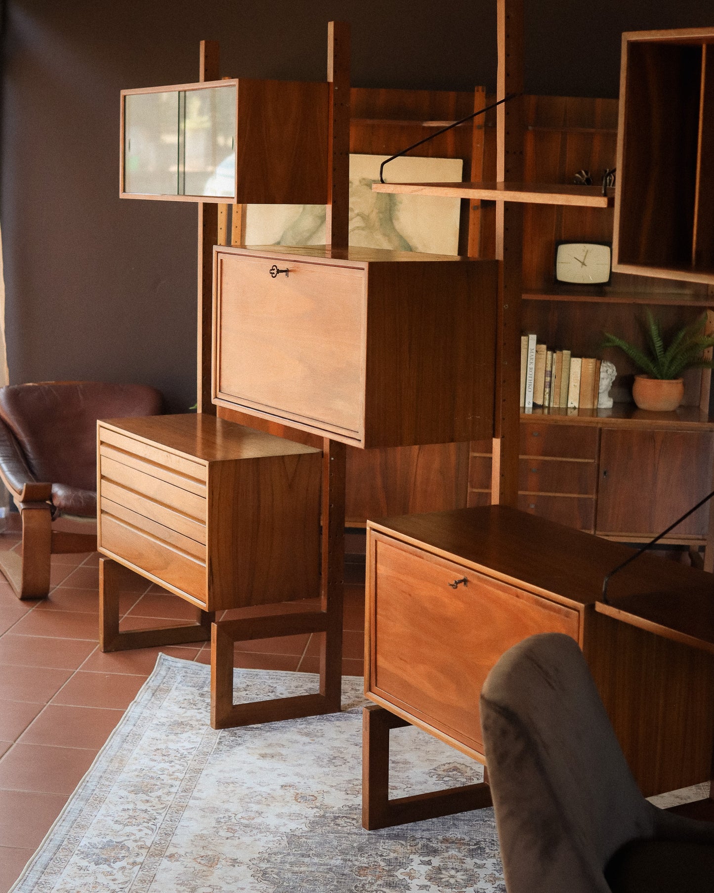 Mid-Century CADO 'Royal System' Modular Shelving Unit