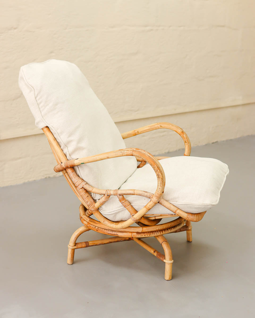 Vintage Cane Armchair