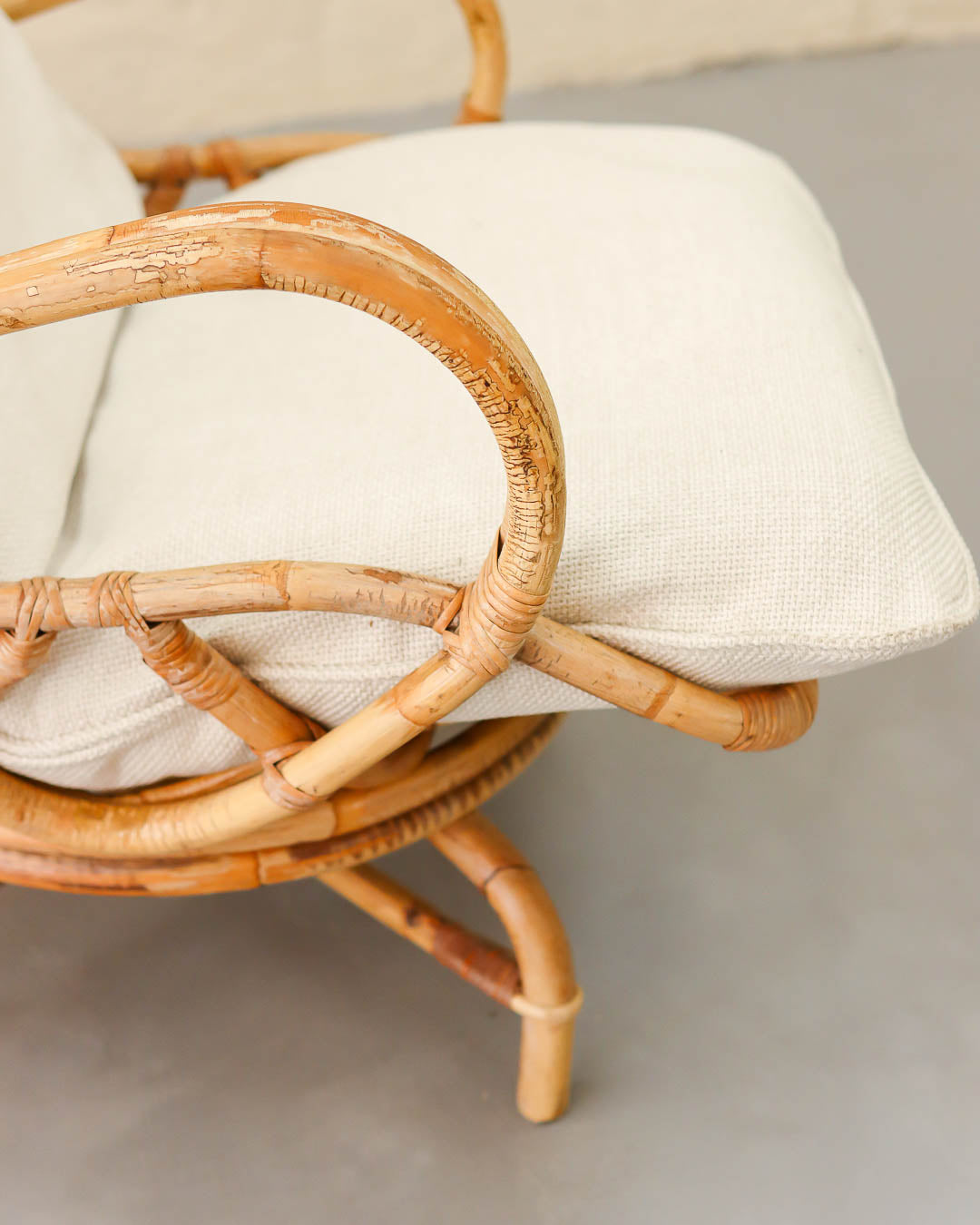 Vintage Cane Armchair